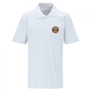 Pentyrch Primary White Polo Shirt