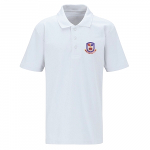 St Paul's Adults White School Polo Shirt 