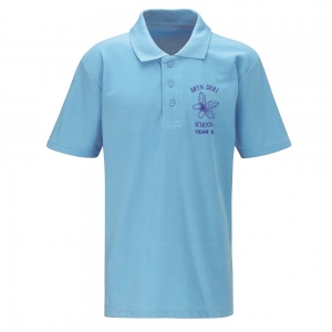 Bryn Deri Primary Blue Polo Shirt Year 6 