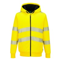 PW321 Hi Vis Zip Winter Lined Hoodie