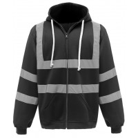 YK012 Hi Viz Zip Hoody